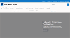 Desktop Screenshot of fawcetthospital.com